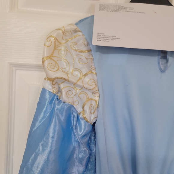 NEW Girls Blue Princess Costume Size 10-12 - Picture 9 of 10